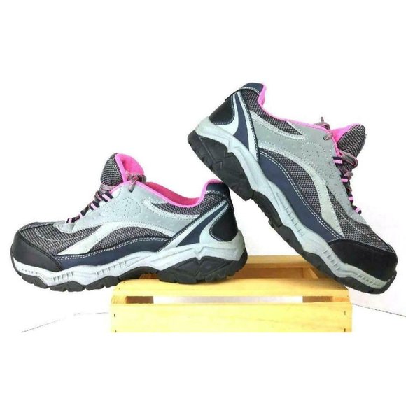 Brahma Shoes - BRAHMA Women's Steel Toe Work Shoes Sarah Pink Black US 9.5 ASTM F2413-11